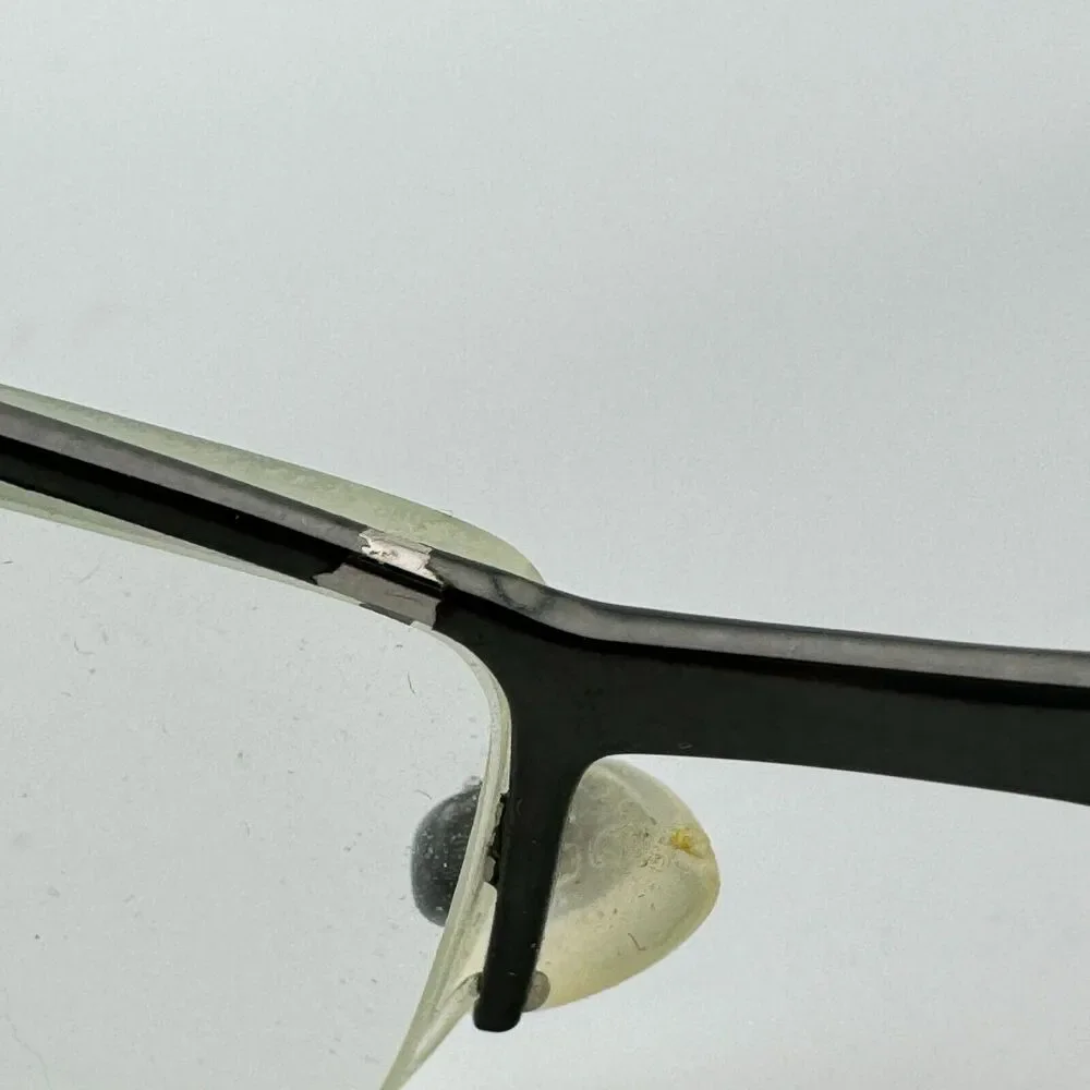 Ogi Eyeglasses Frame R71‎ TS009 52-16-140 Black Half Rim H13237